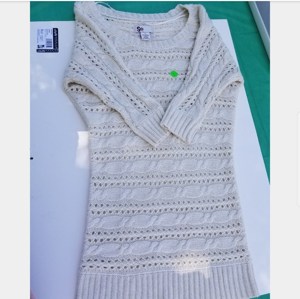Cream sweater